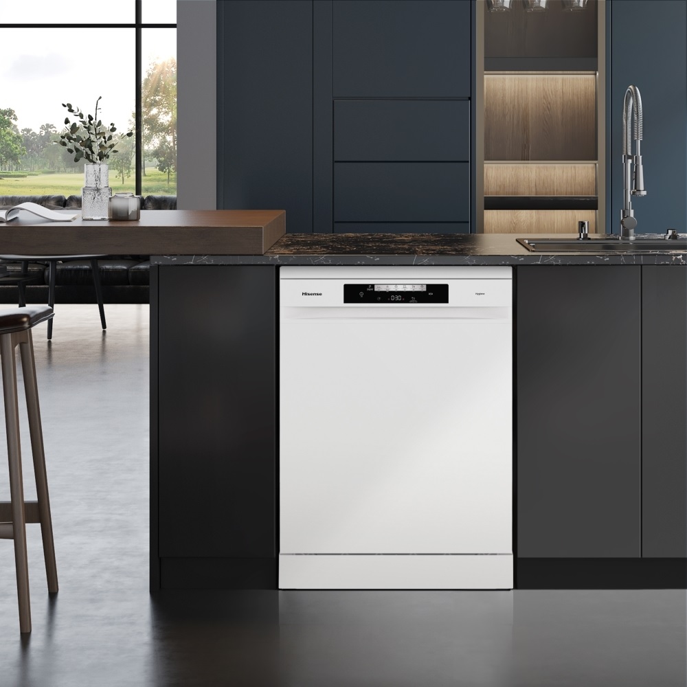 Hisense HS642D90WUK Dishwasher, 14 Place Settings - White - Image 7