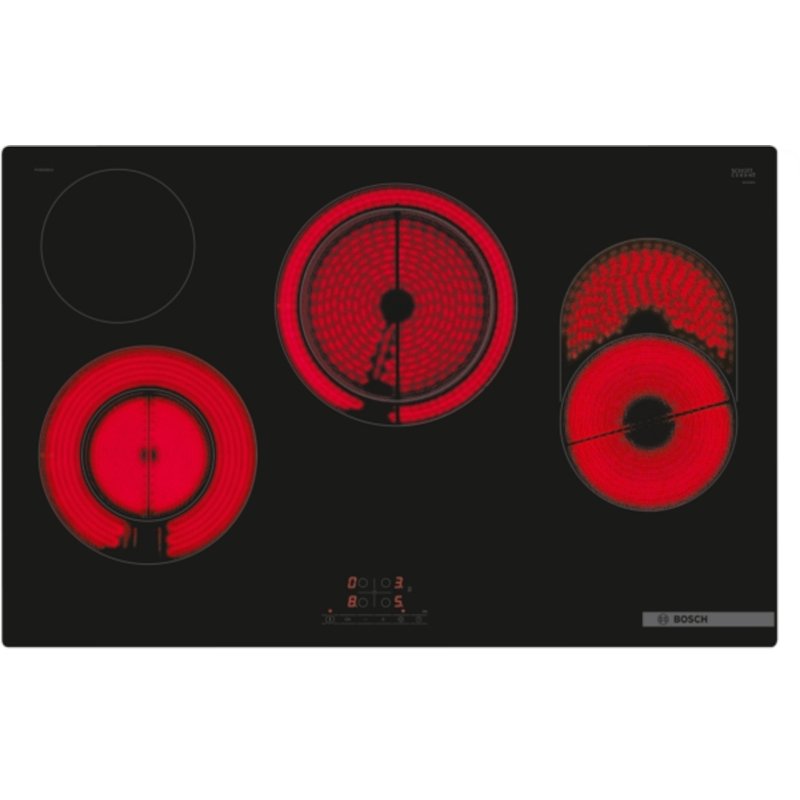 Bosch PKH811BB1D Series 4 80cm Ceramic Hob, Blac - Image 2 Bosch PKH811BB1D Series 4 80cm Ceramic Hob, Blac - Image 2