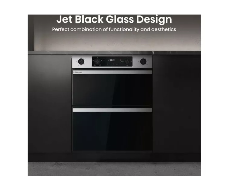 Hisense BUD714221CX Built-Under Electric Double Oven - Stainless Steel - Image 4