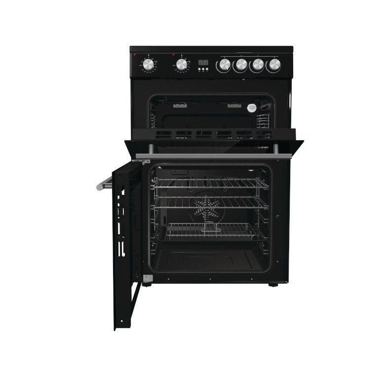 Hisense HDE3211BBUK Ceramic Electric Cooker with Double Oven – Black - Image 2
