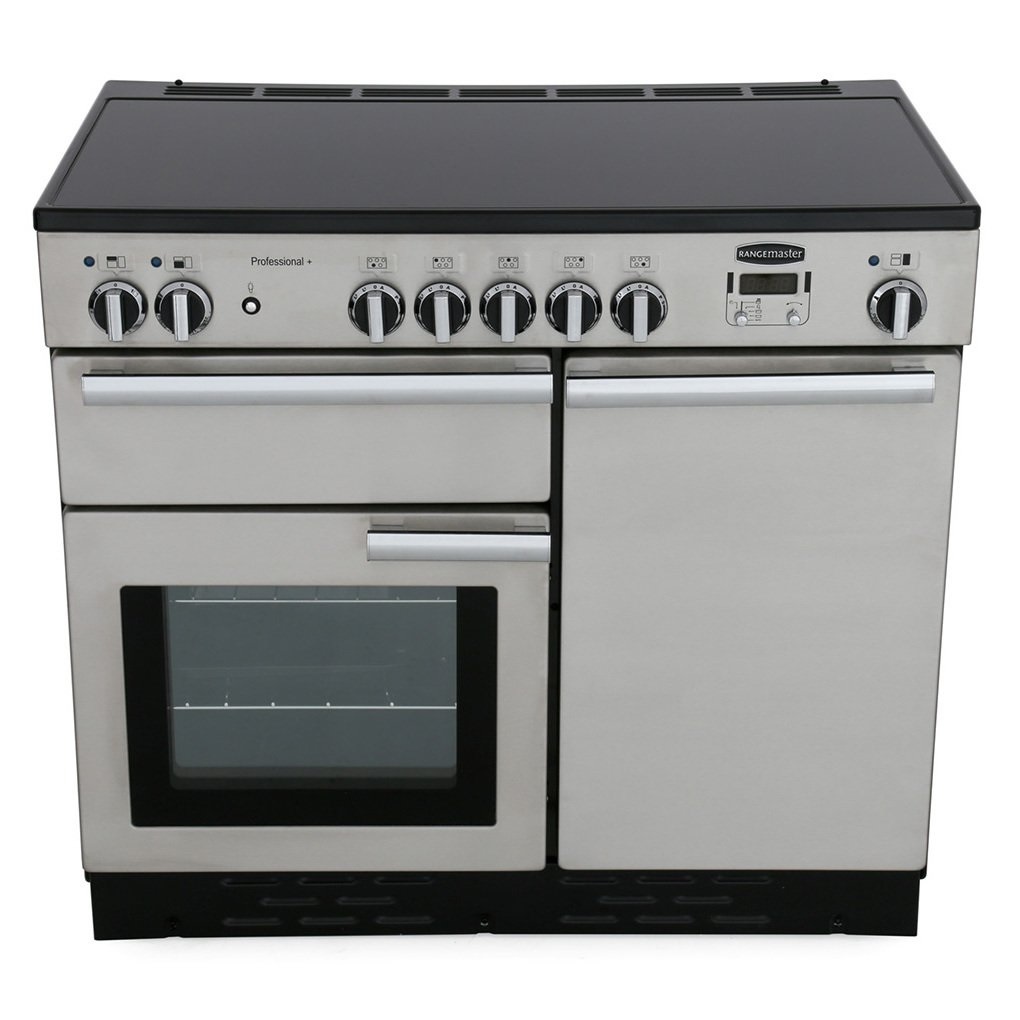 Rangemaster PROP100EISS-C 99.4cm Electric Rangecooker with Double Oven and Induction Hob - Stainless Steel - Image 2