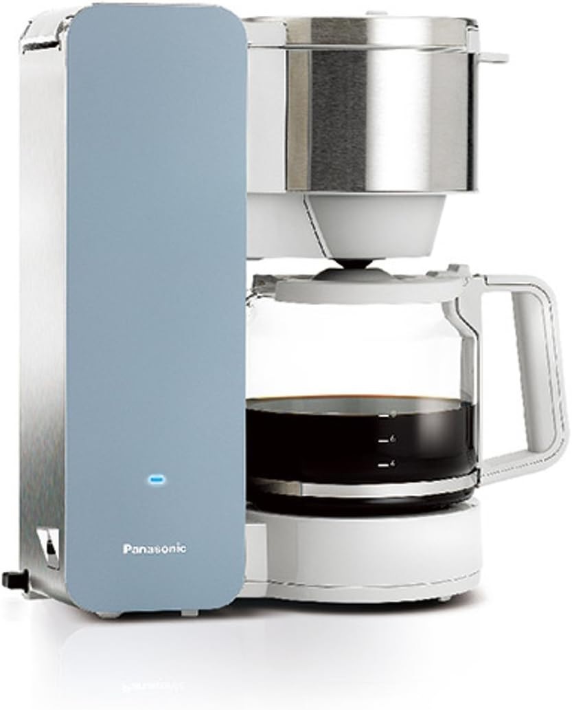 Panasonic NC-DF1AXC Coffee Maker 900 Watts 8 Cup - Stainless Steel & Blue Panasonic NC-DF1AXC Coffee Maker 900 Watts 8 Cup - Stainless Steel & Blue