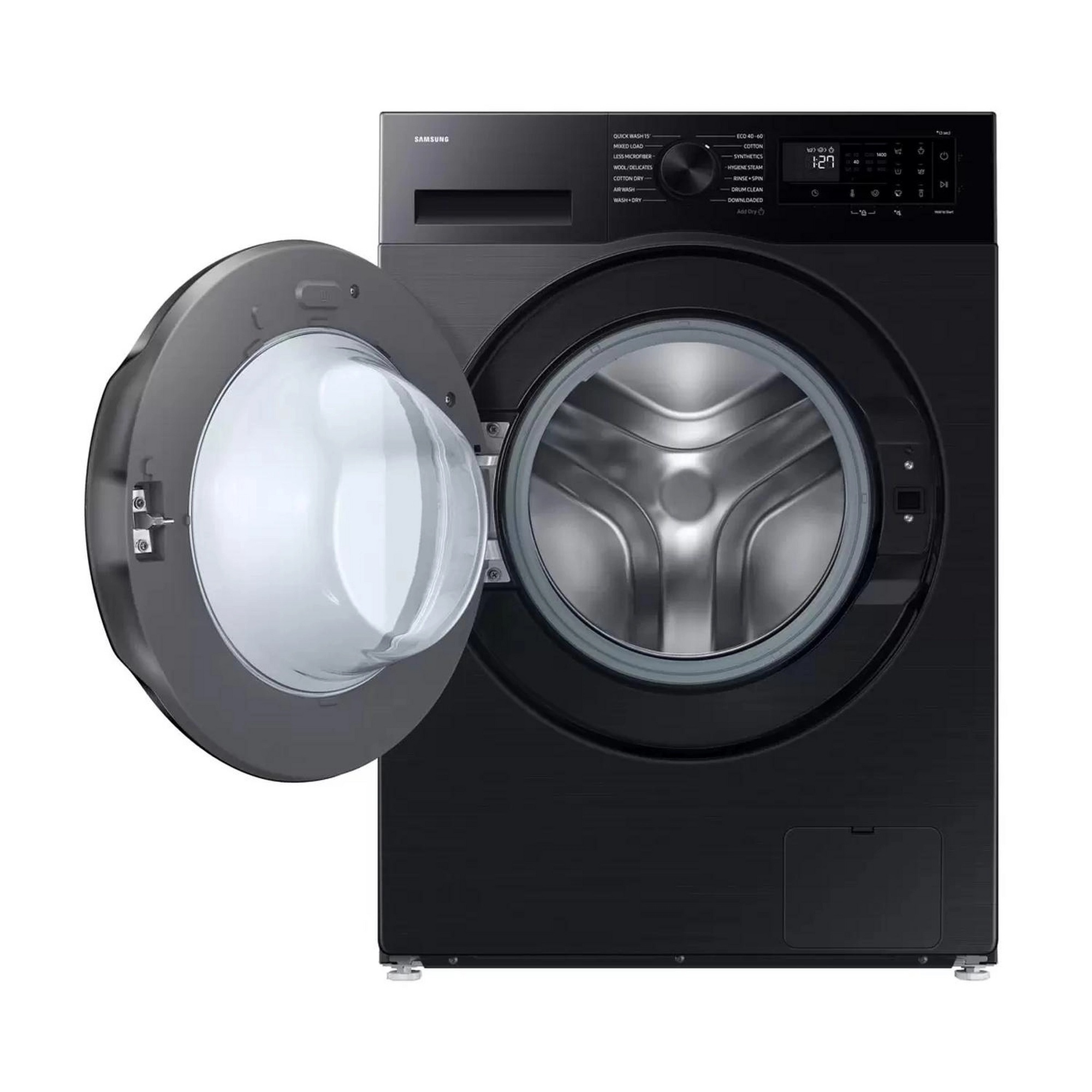 Samsung WD11DG5B15BBEU 11kg/6kg 1400 Spin Washer Dryer - Black - Image 2