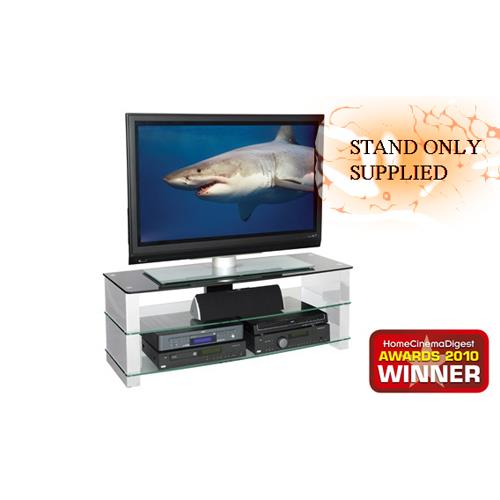 Peerless Manhattan 1200 - 1200 mm Wide Tempered Glass TV Stand Peerless Manhattan 1200 - 1200 mm Wide Tempered Glass TV Stand
