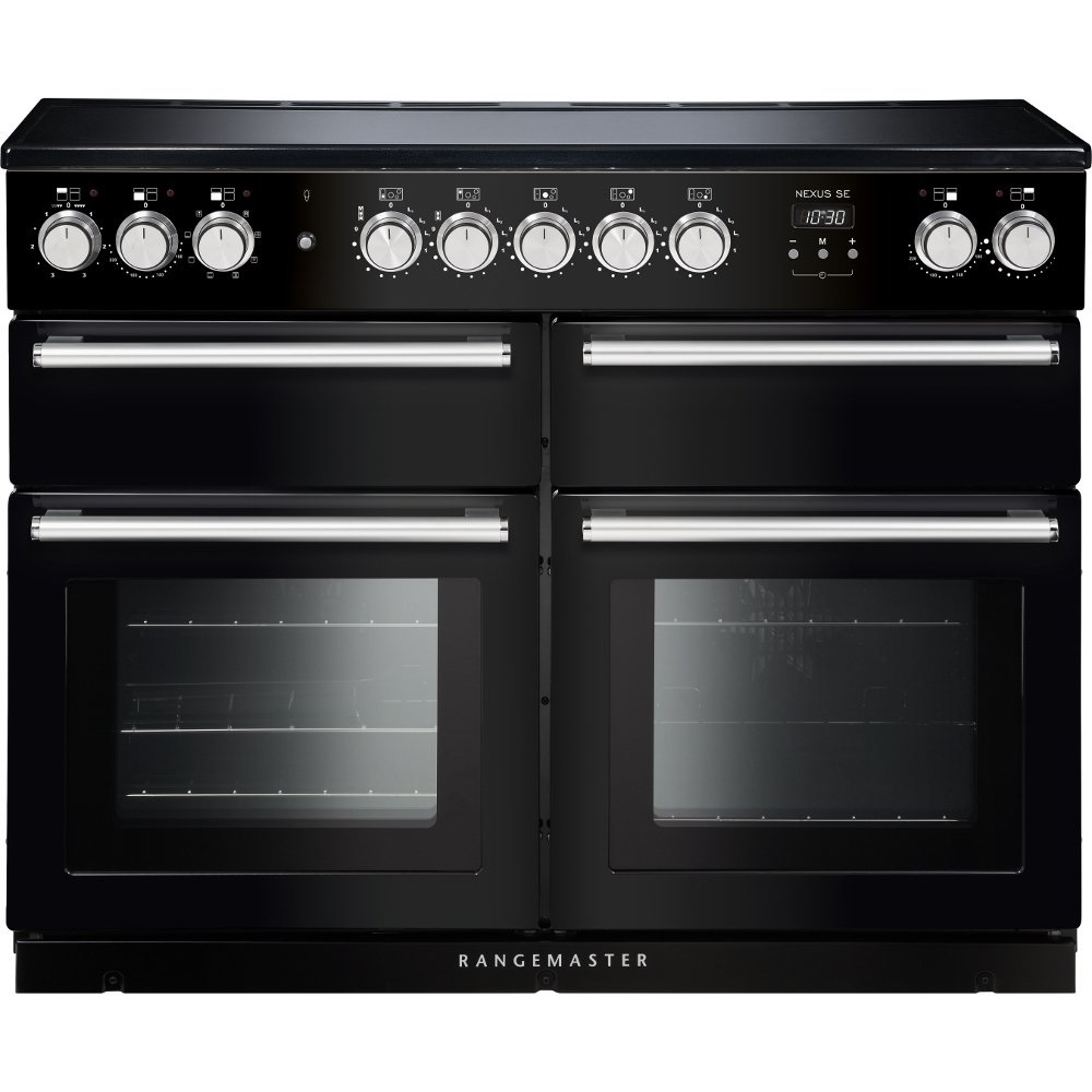 Rangemaster NEXSE110EIBL-C 110cm Induction Range Cooker Nexus SE Black/Chrome