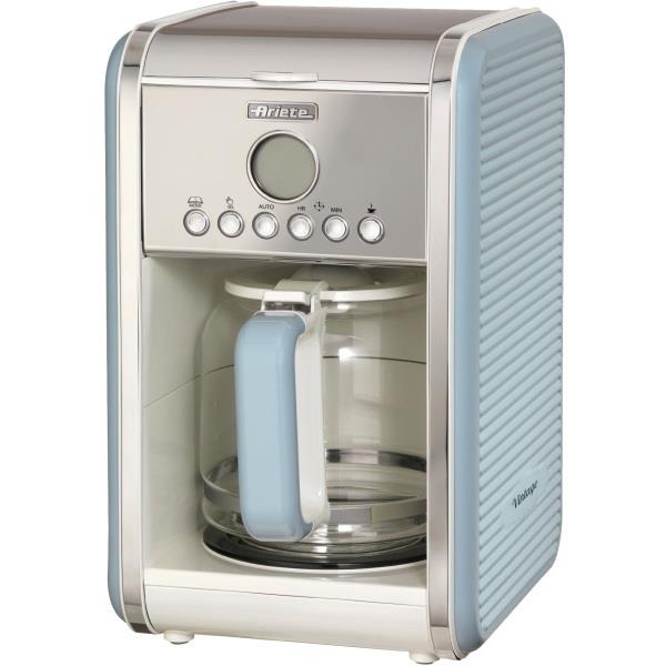 Ariete AR4205 Vintage 12 Cup Drip Filter Coffee Maker in blue