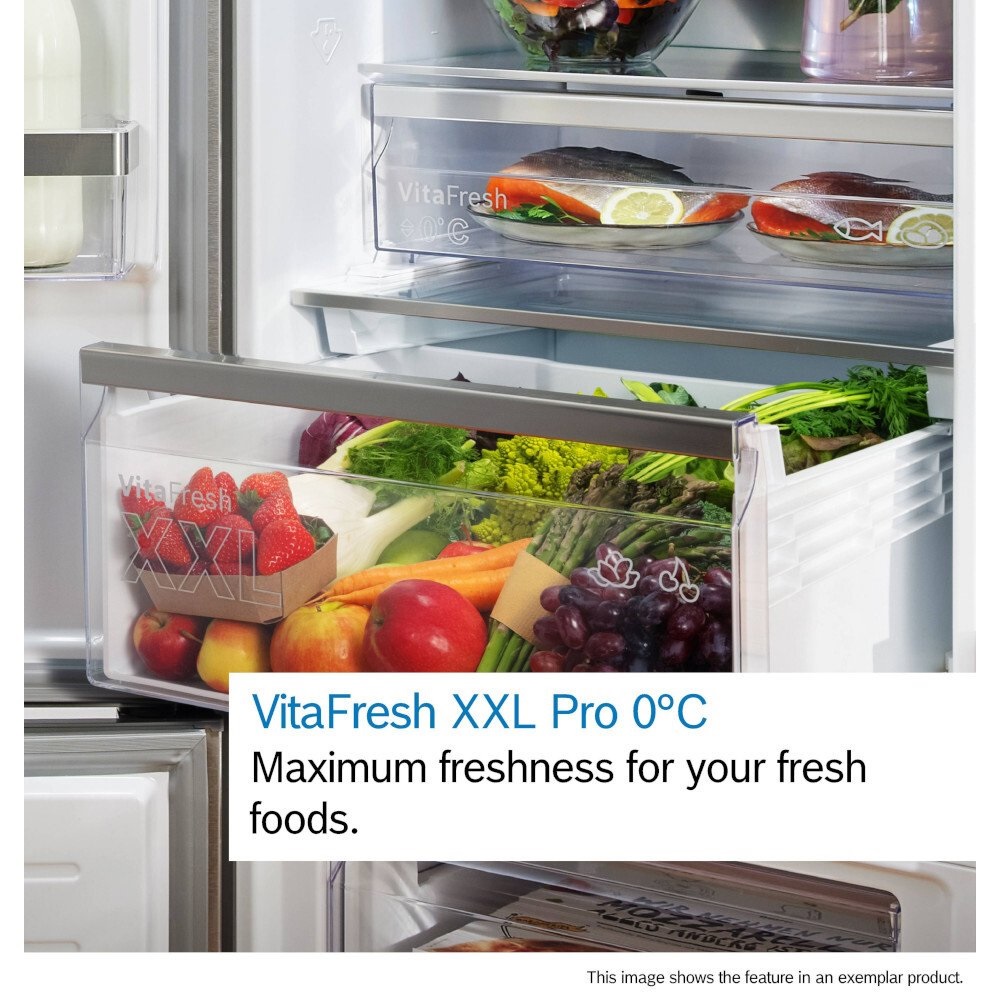 Bosch KIN86VSE0G Frost Free Integrated Fridge Freezer, 60/40 - White - Image 4 Bosch KIN86VSE0G Frost Free Integrated Fridge Freezer, 60/40 - White - Image 4