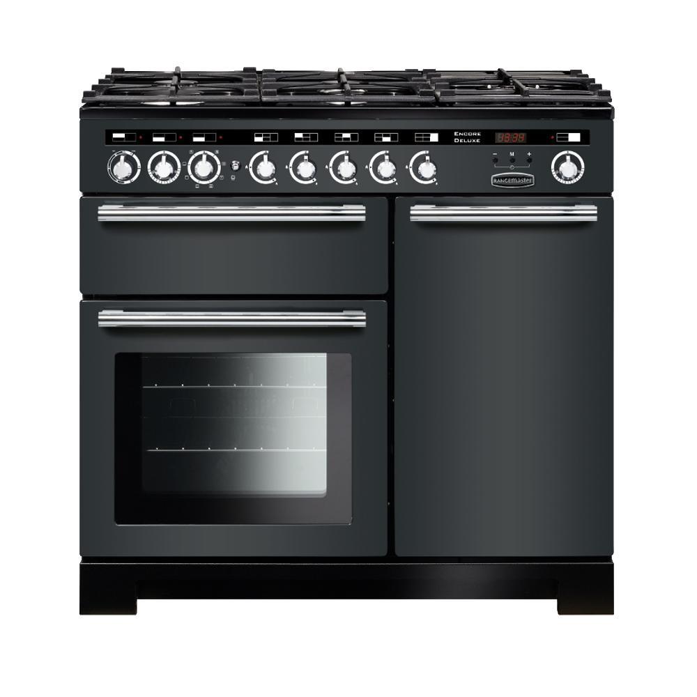 Rangemaster EDL100DFFSL/C Deluxe 100cm Dual Fuel Range Cooker - Image 1