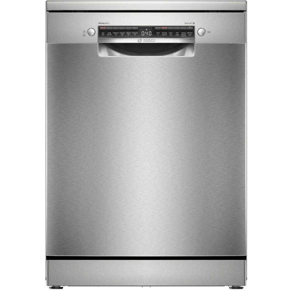 Bosch SMS6ZCI10G Series 6 Dishwasher, 14 Place Settings, Silver, B Rated Bosch SMS6ZCI10G Series 6 Dishwasher, 14 Place Settings, Silver, B Rated