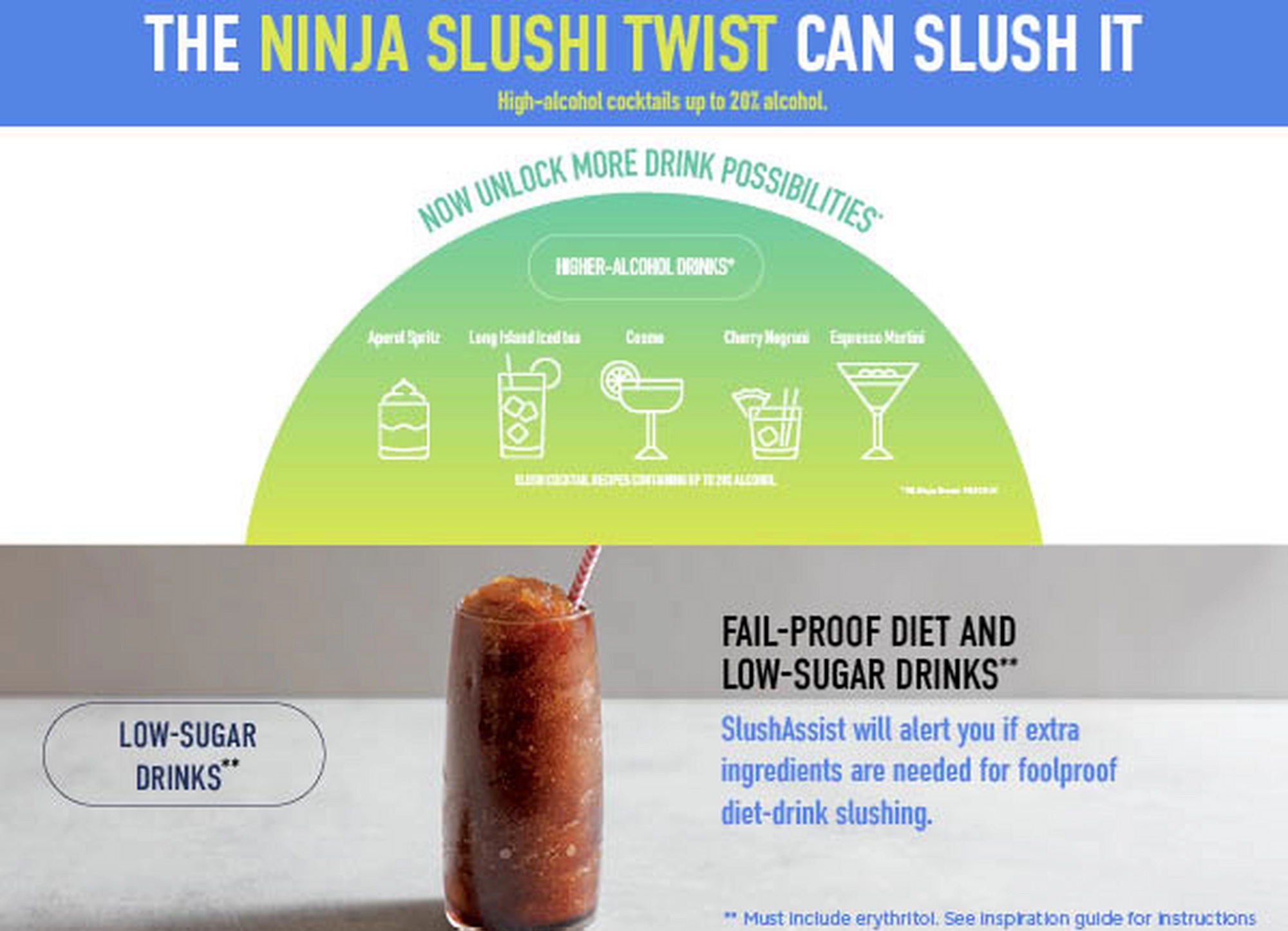 NINJA FS701UKBL SLUSHi Twist Frozen Drink Maker - Blue - Image 6 NINJA FS701UKBL SLUSHi Twist Frozen Drink Maker - Blue - Image 6