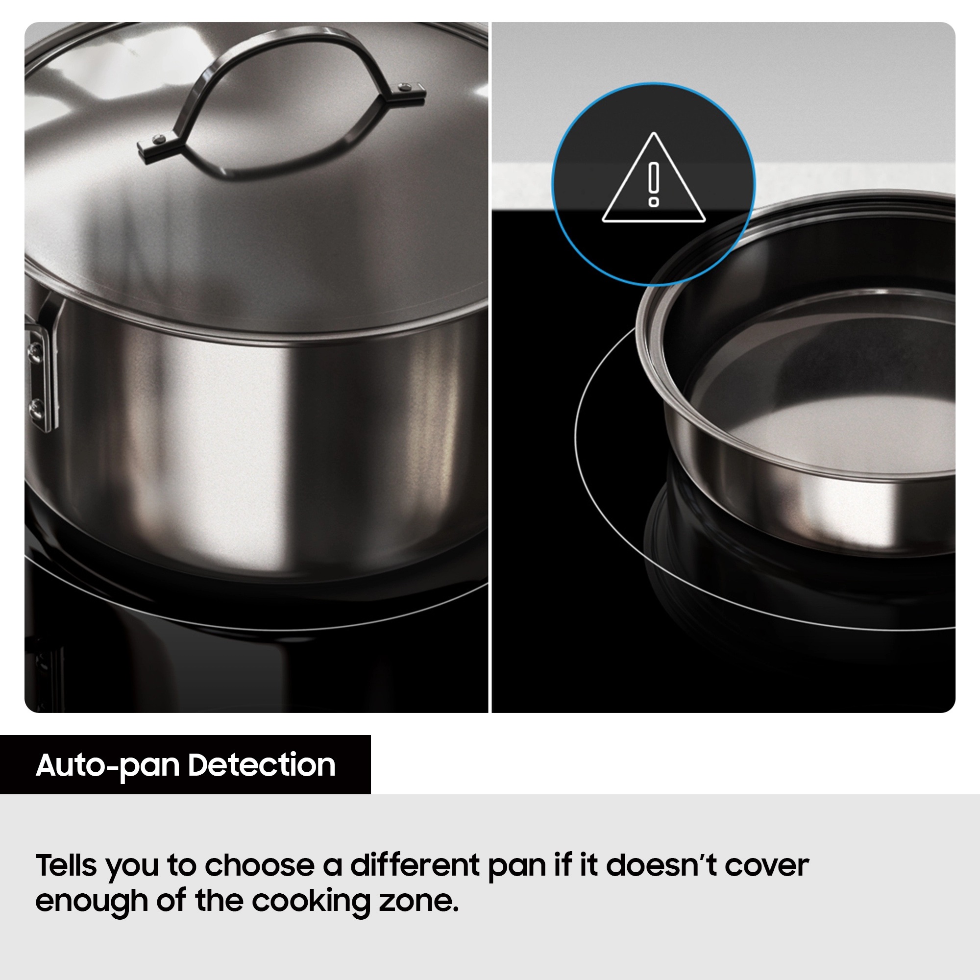 Samsung NZ85C6058FKU1 80cm 5 Burner Induction Hob with Flex Zone Plus - Black - Image 3