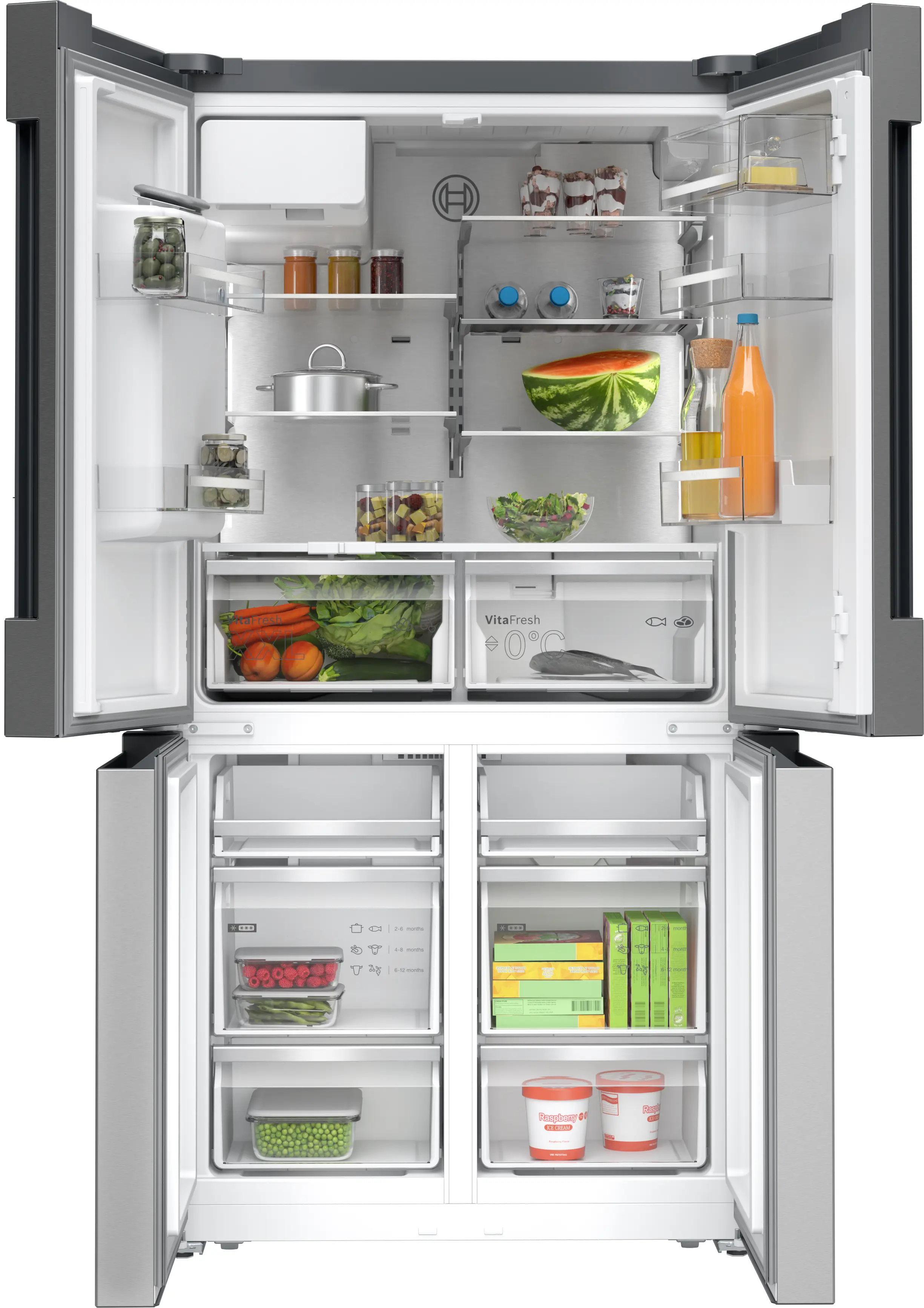 Bosch KFD96APEAG Series 6 Multi Door American Fridge Freezer 183 x 90.5 cm Brushed steel - Image 2