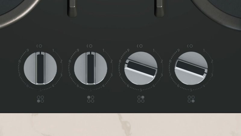 Neff T26PIP4S0 59cm Gas Hob - Black | NEF-T26PIP4S0